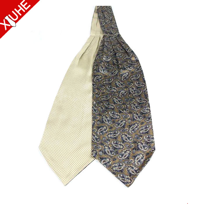 100% шелк обратимым Пейсли моды Ascot галстук оптовая продажа