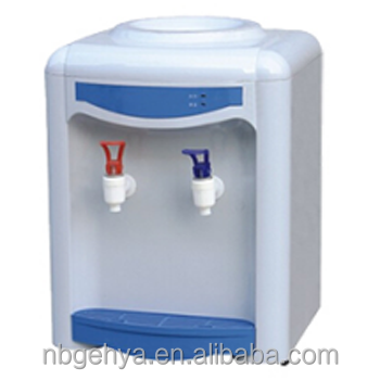 Chinese blue white water dispenser hot and cold electronic cooling table top