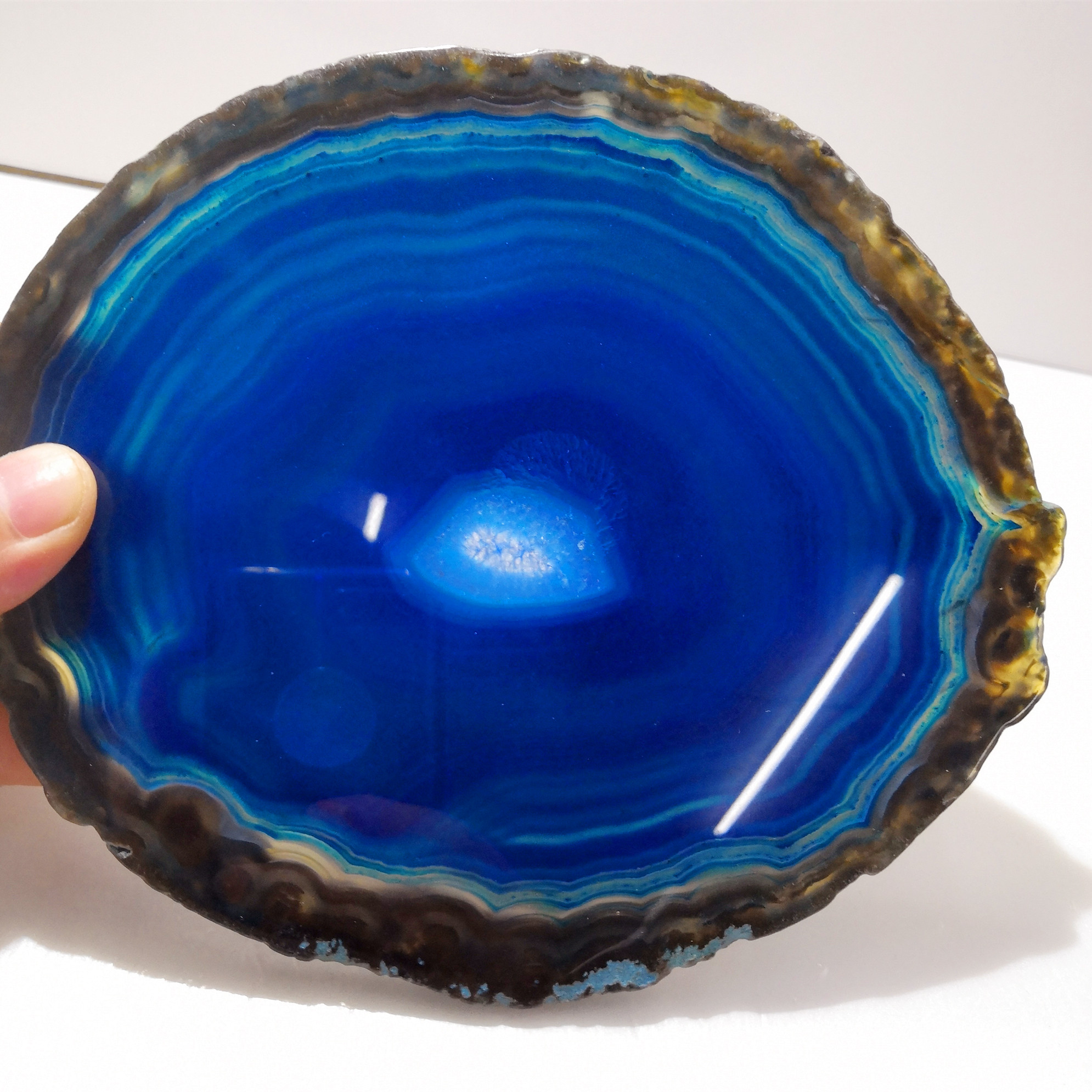 Wholesale price India Marble Texture Acacia Gem slate ceramic agate coaster