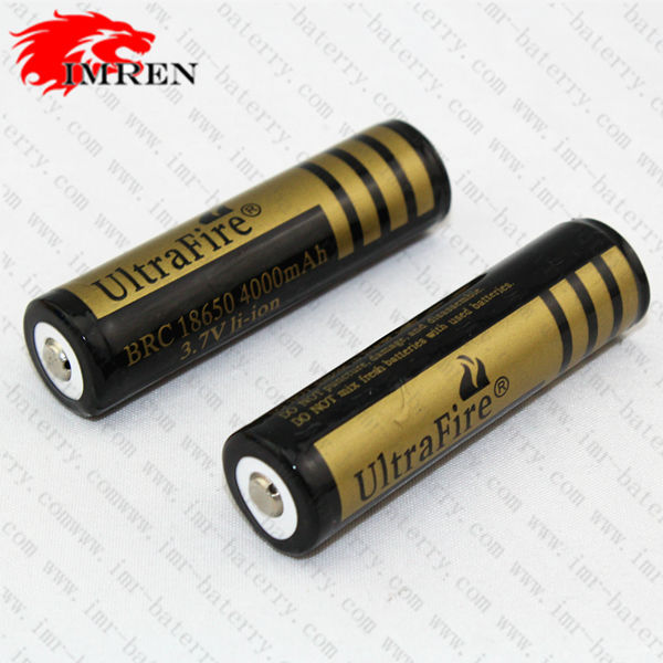 Литий-ионный аккумулятор Ultrafire 18650 4000 мАч UltraFire BRC 18650 4000 мАч 3,7 в, золотистый