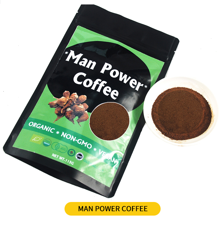 Private Label Natual травяной растворимый кофе Lingzhi Ganoderma Зеленый Мгновенный кофе 4 в 1