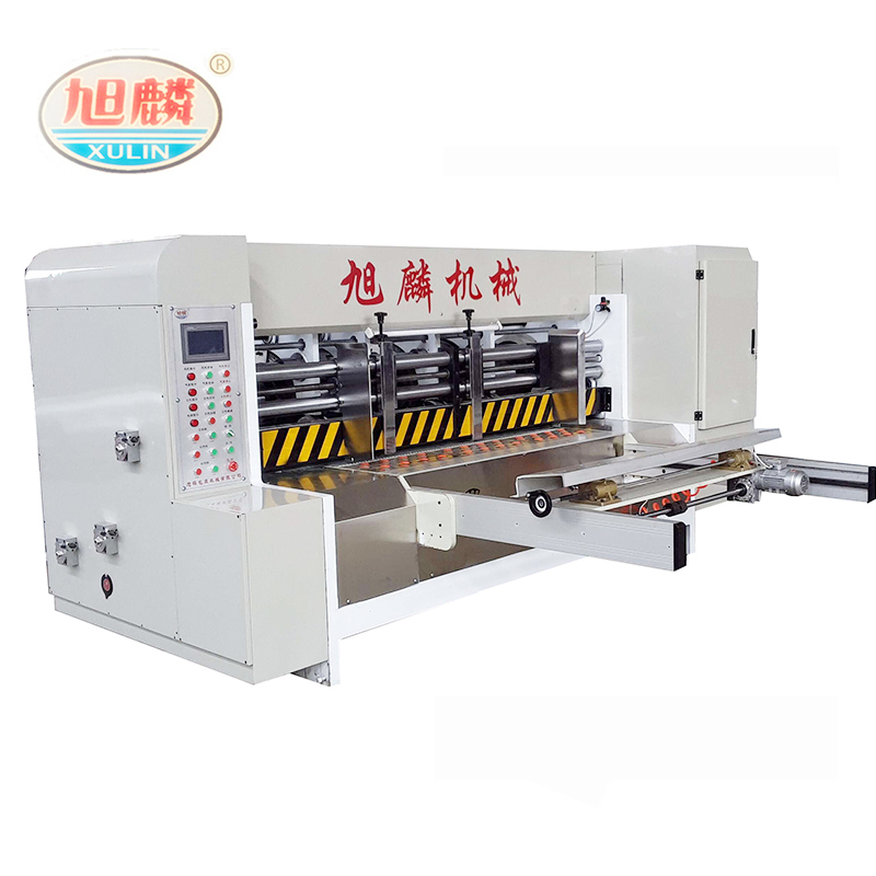 xulin corrugated flexographic printing press cutting machine 4 color