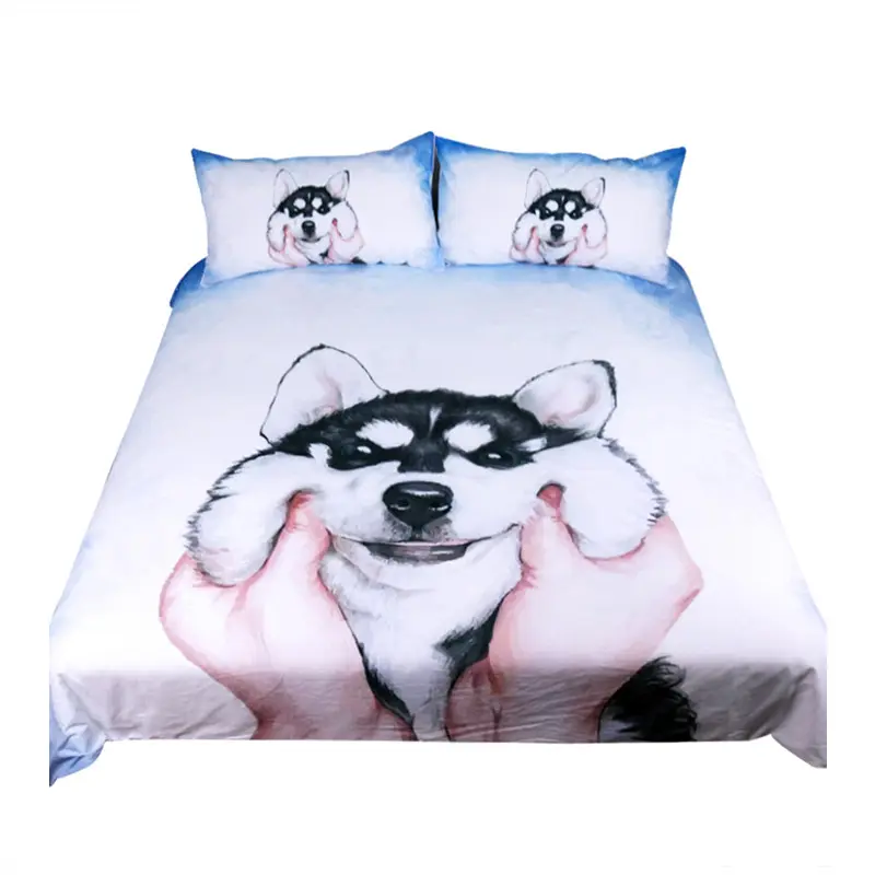 Dog duvet cover photos printed sets bedding bed duvet covers