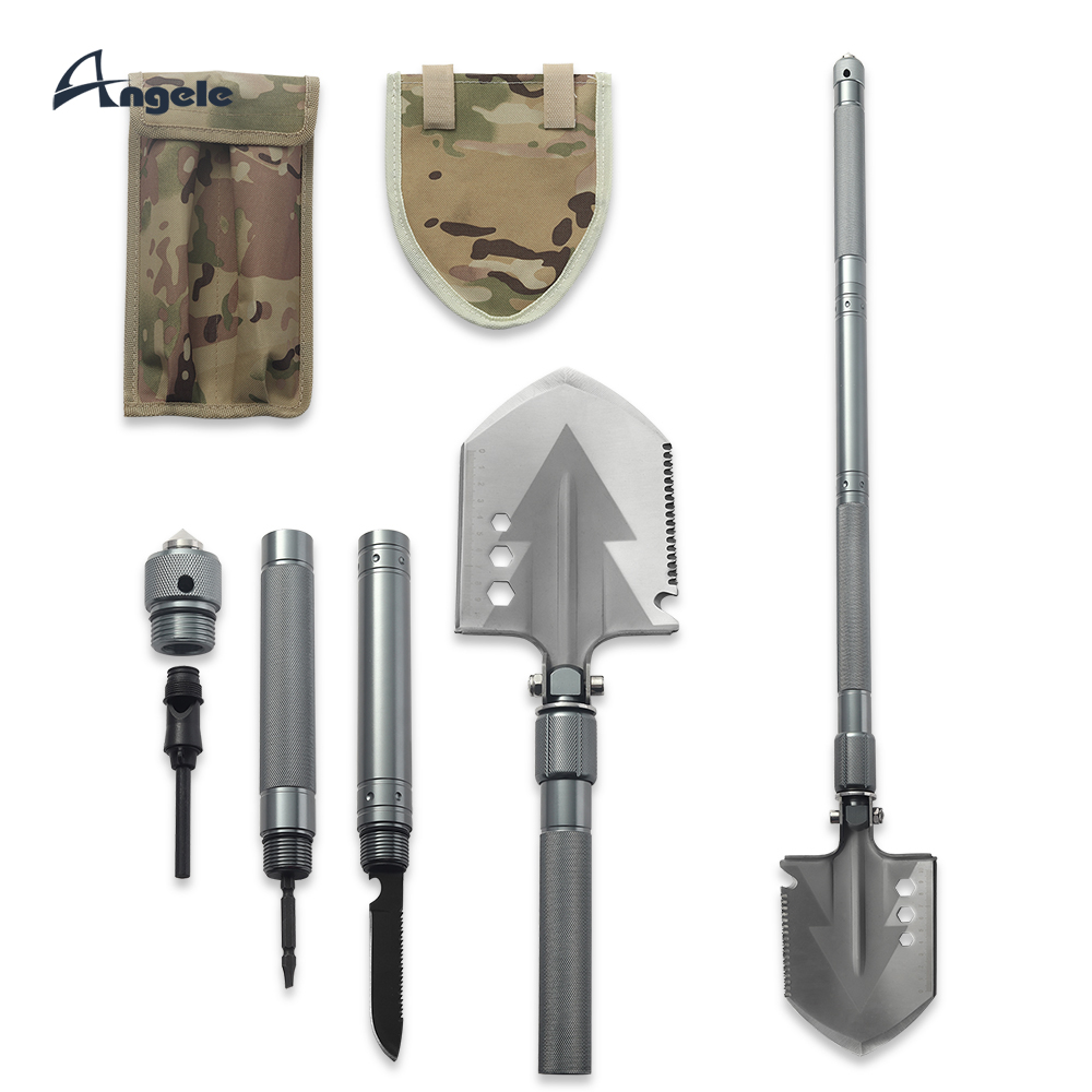 Angele многофункциональная Складная наружная Лопата китайская Военная Лопата