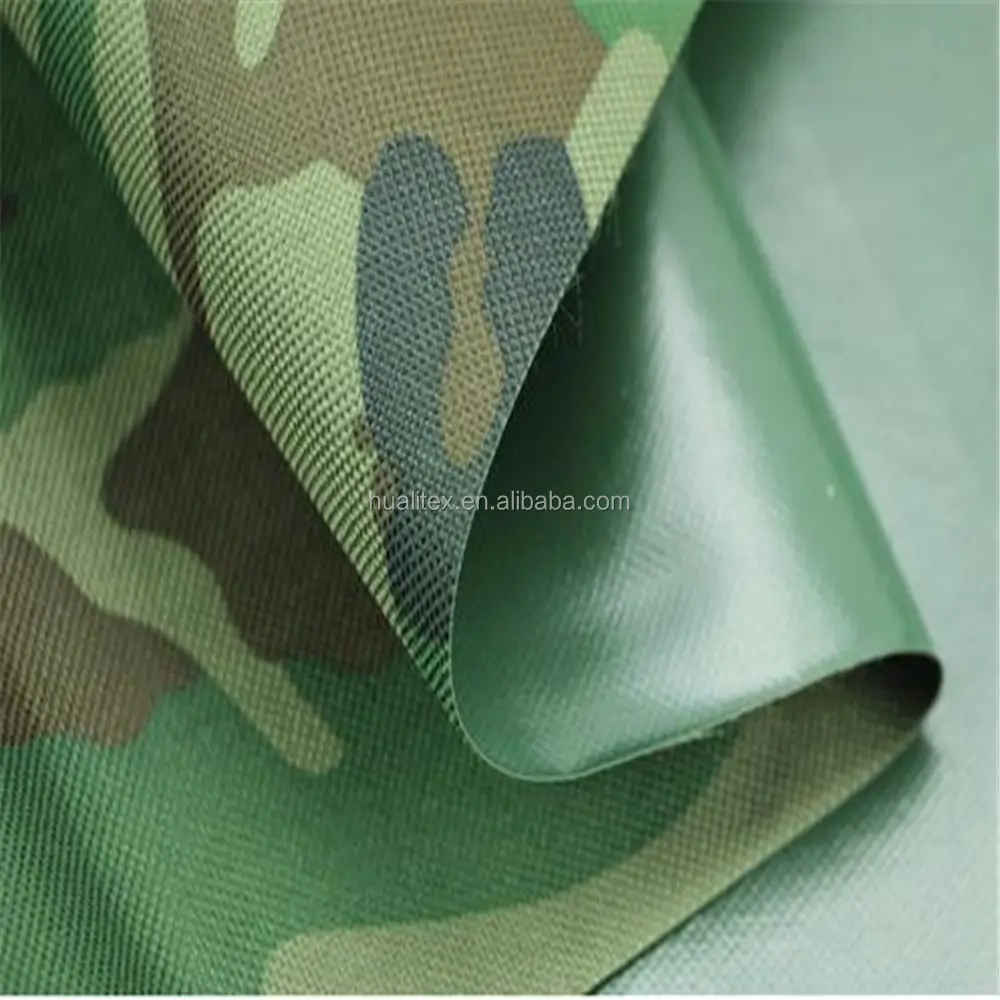 camo/camouflage PU PVC waterproof oxford fabric for bags tent