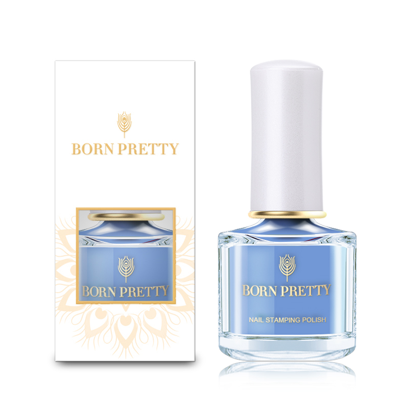 BORN PRETTY 10 мл серия пляжных прогулок светло-голубой дизайн ногтей штамповка пластины печать цветной лак для ногтей