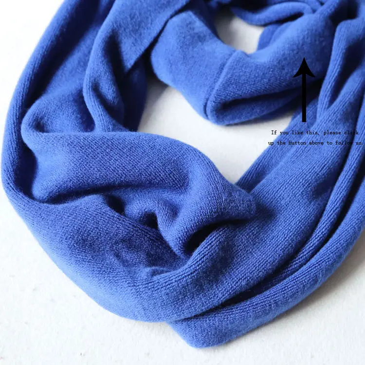 Ladies' 100% Acrylic Cashmere Feel Knitted Cowlneck Neckwarmer Infinity Scarf