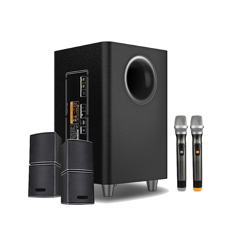 Система домашнего кинотеатра SANSUI Q3 2,1 с караоке, беспроводная система домашнего кинотеатра с приложением/USB/bluetooth