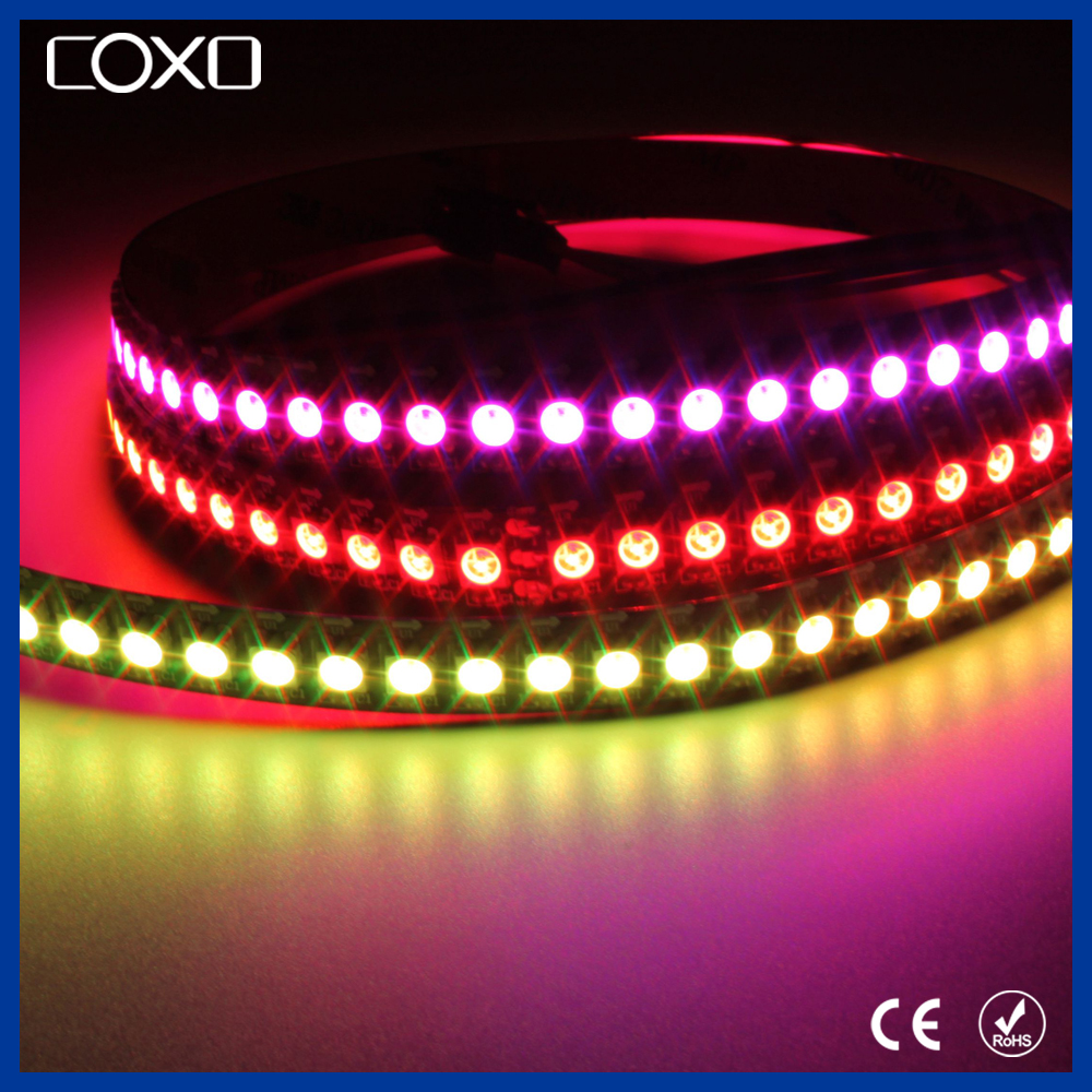 Высокое качество DC 12V Программируемый SMD 5050 RGB светодиодные ленты Освещение