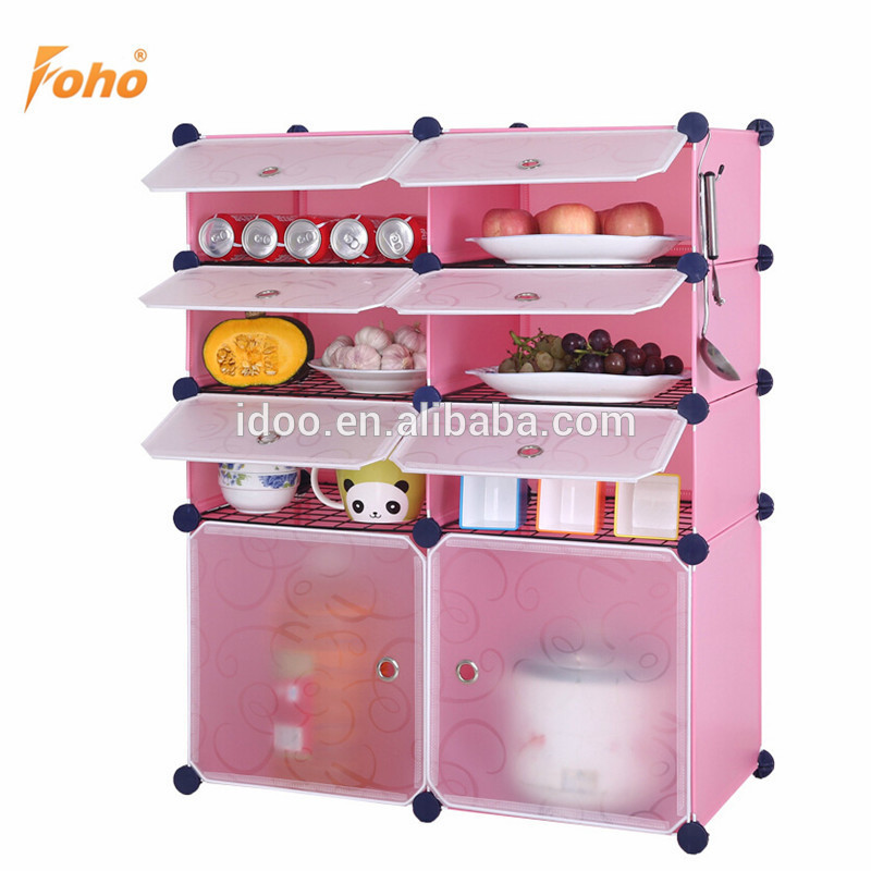 Hottest with Room Divided Portable Plastic Cabinets Kitchen Cheap