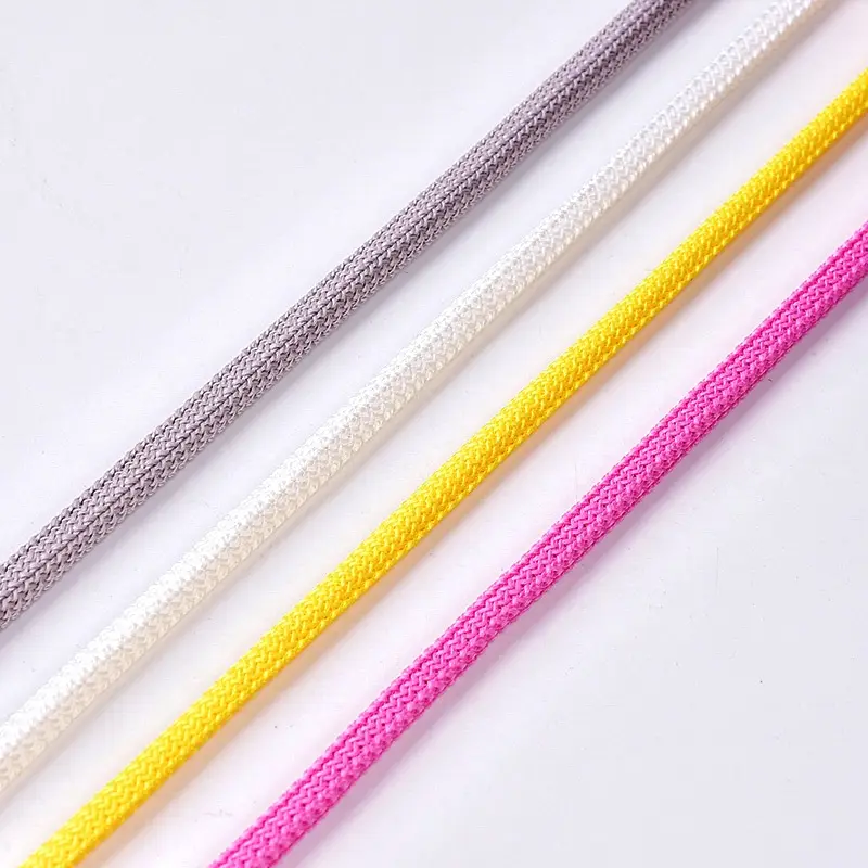 Wholesale recycled material braided nylon rope 3mm polyester cord