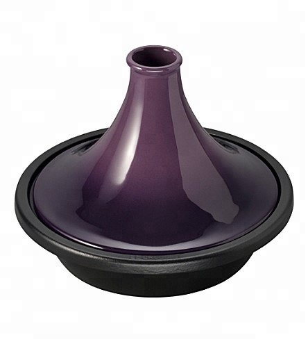 Cast Iron Cooking Tagine & Tajine Pot,Gradient Purple