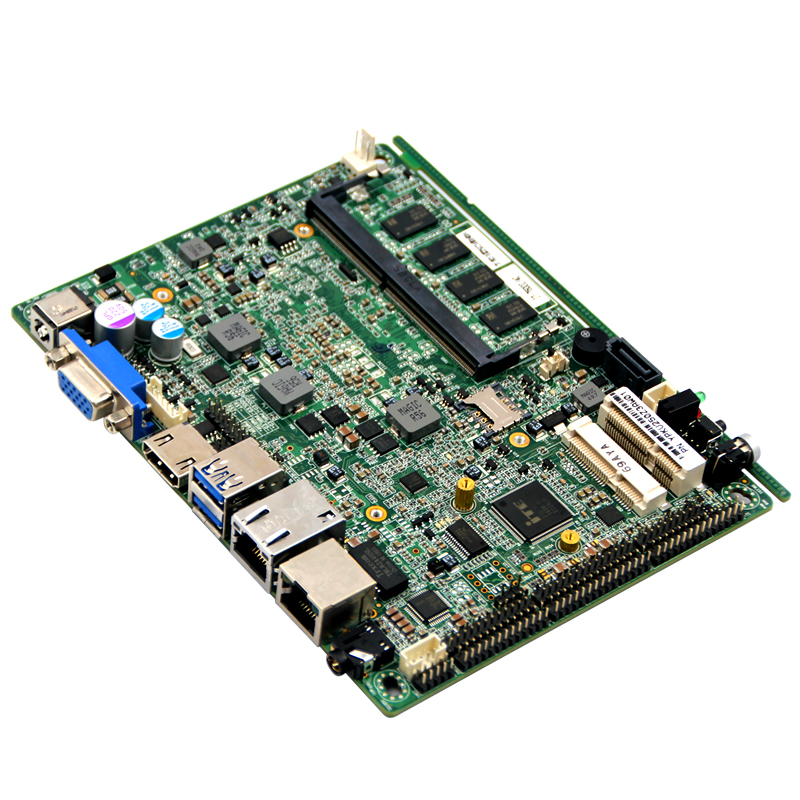 3,5 дюймовый Интегрированный InTel 7th Gen мобильный Kaby Lake-U I5- 7200U Промышленная материнская плата с DC 12V источник питания