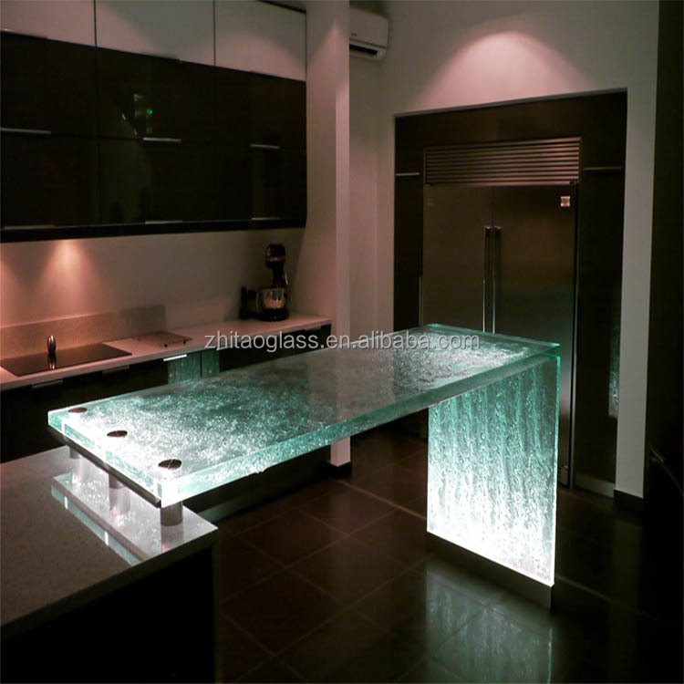 Granite Kitchen Translucent glass countertops