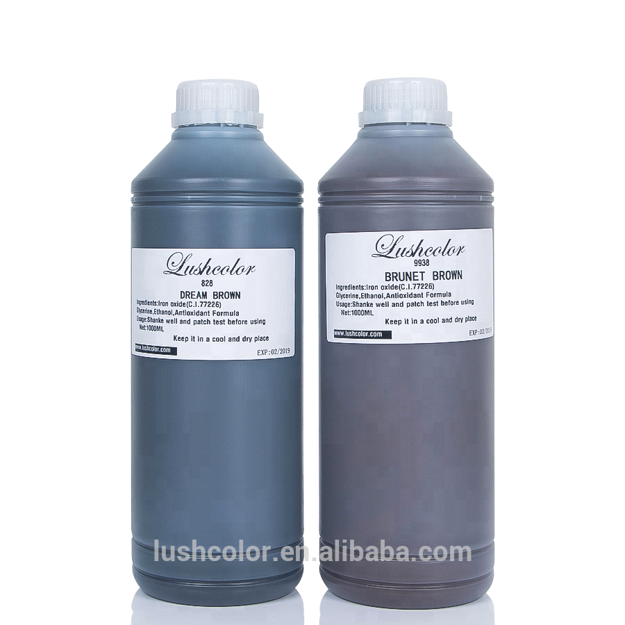 OEM LUSHCOLOR 1000 мл микро пигментные чернила для бровей микроблейдинг пигмент для перманентного макияжа татуировки