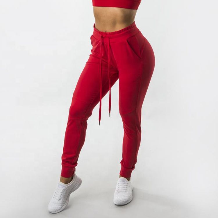 Эластичность комфортность Тренажерный зал jogger брюки для женщин