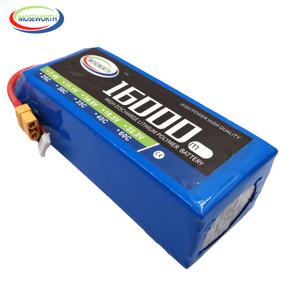 Завод 3,7 V 7,4 V 11,1 V 22,2 V 5000mAh 16000mAh 6S1P 25C 30C RC Lipo батареи для RC дрона