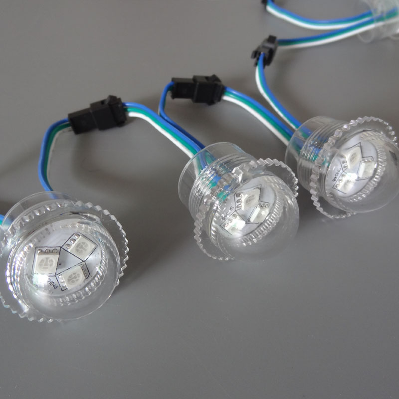 26 мм DC12V 3 светодиода меняющий цвет адресуемый WS2811 IC подключаемый светодиодный светильник для развлечений