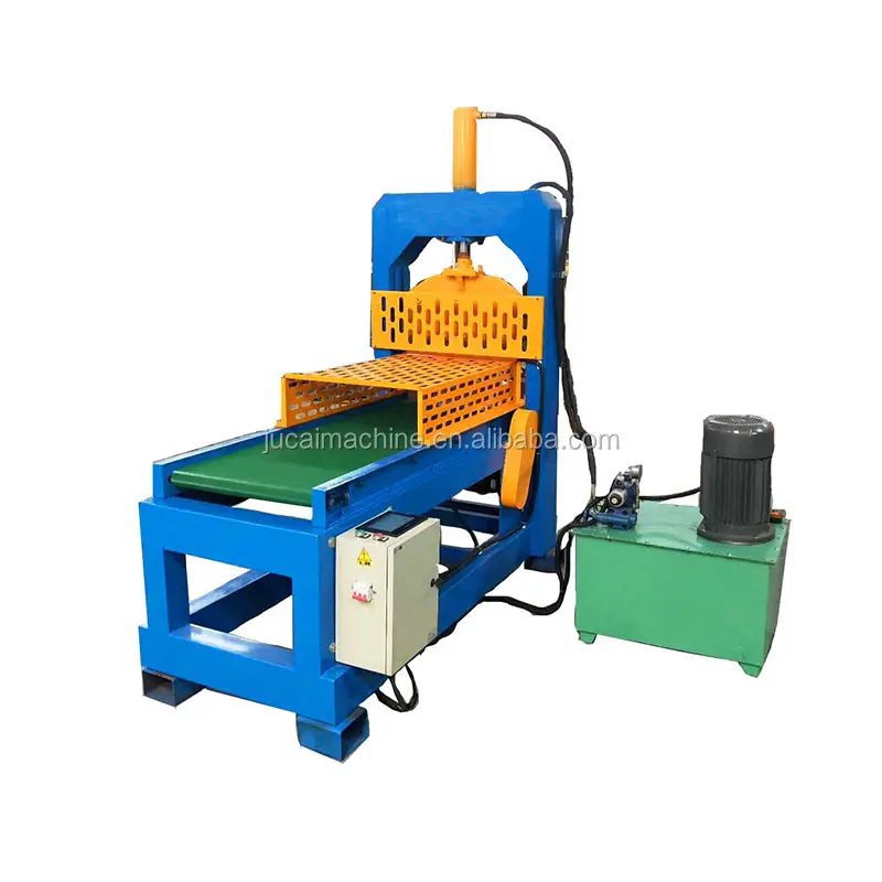 Compact Rubber and Polymer Bale Cutter/rubber cutting machine with automatic feeding belt