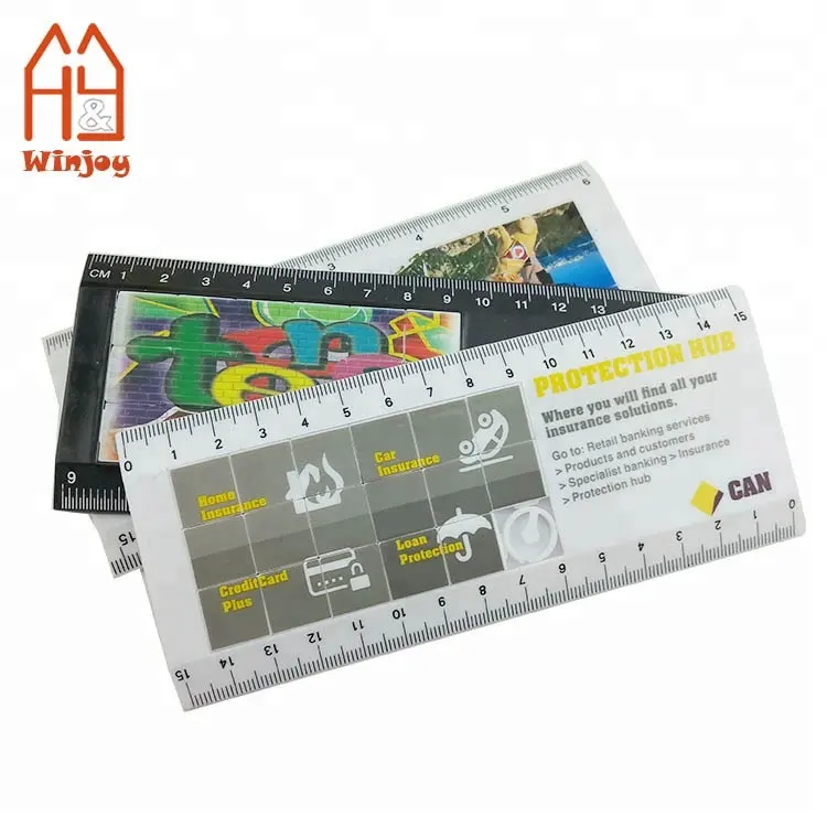 Novelty Kids Playing Ruler, Jigsaw sliding puzzle ruler