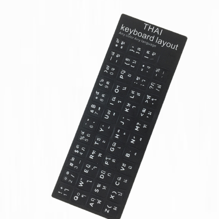 ПВХ тайская клавиатура Qwerty наклейка клавиатура макет наклейки