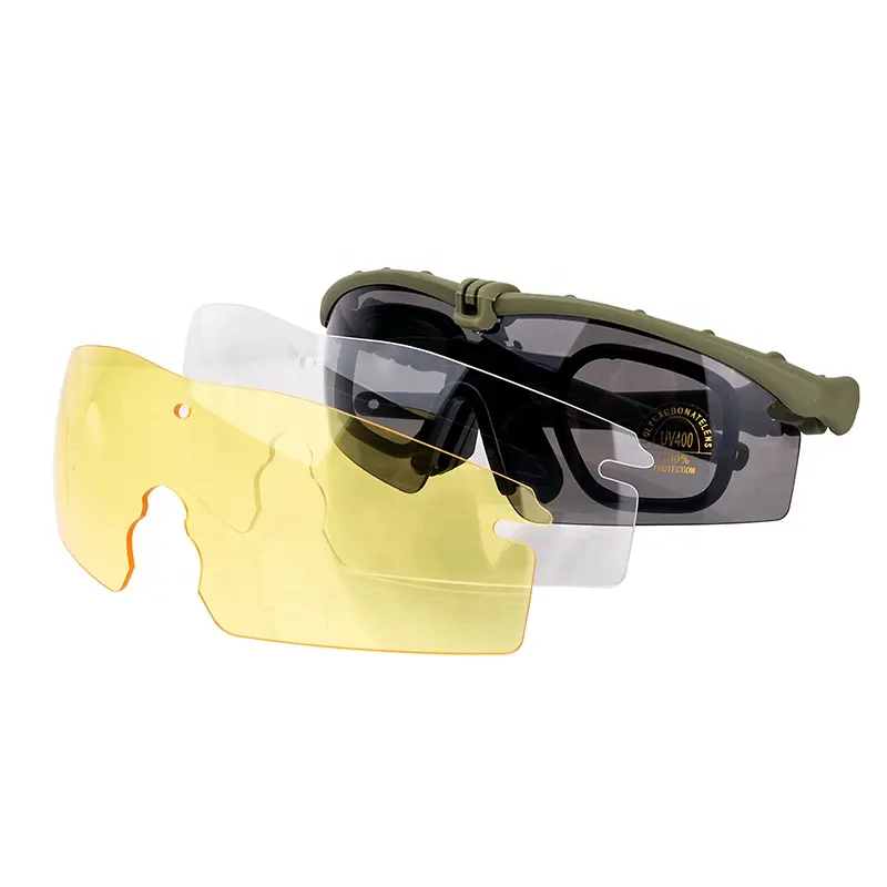 MZJ Optics outdoor hunting glasses adjustable waterproof dustproof safety glasses tactical sport sunglasses