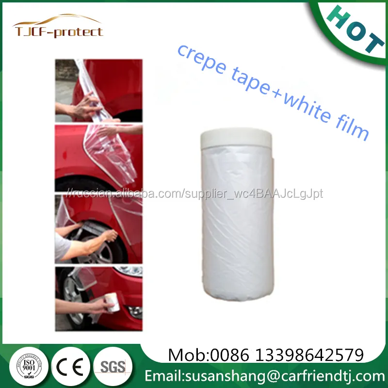 auto masking film for auto cleaning and refinishing car detailing products pre taped masking film for auto over spraying
