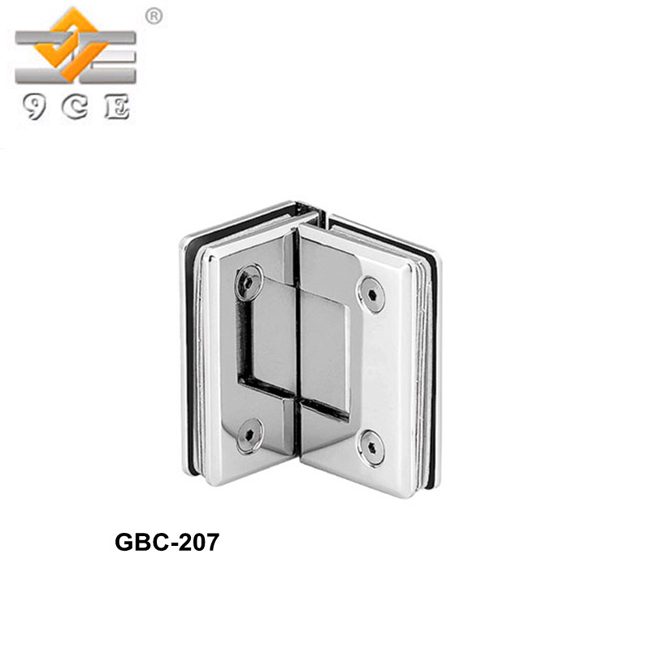 90 Degree Shower Hinge Glass To Glass Shower Door Hinges Stainless Steel Bathroom Glass Clamp