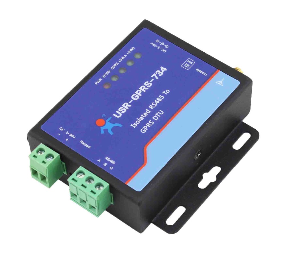 USR-734 RS485 GSM Modems RS485 к GPRS с поддержкой клиента http