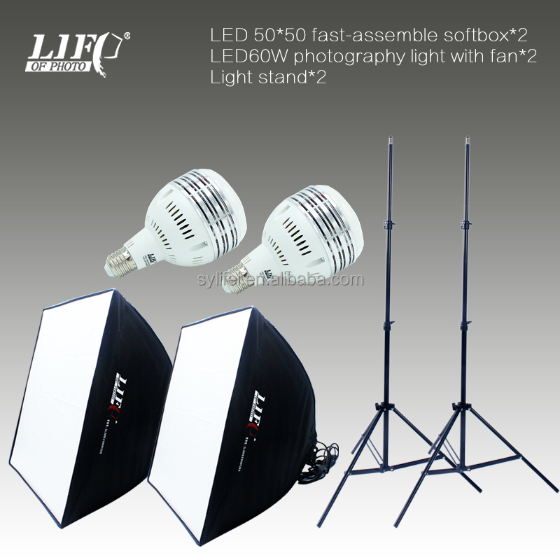 Жизни фото LFV-ET50602 LED Softbox Комплект фототехники