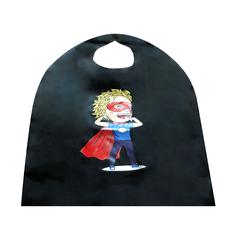 Children christmas mascot halloween kids super hero screen printed capes