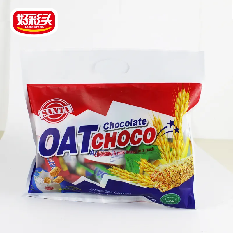OEM factory OAT chocolate halal chocolate candy chocolate with biscuits