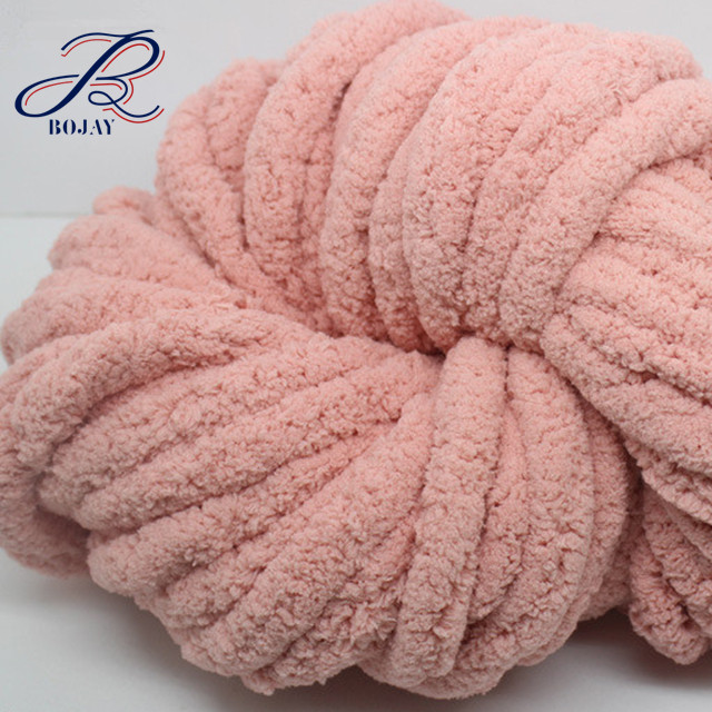 Chunky Knit Vegan Yarn 2cm, 3cm Chenille Polyester Huge Bulky Yarn Wholesale