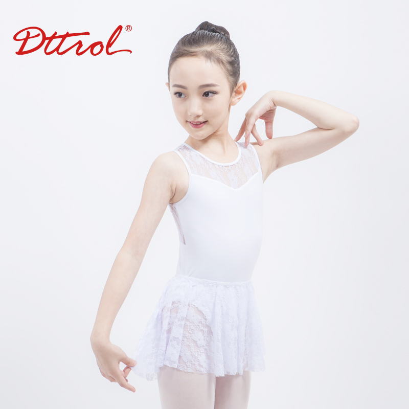 D031040 Dttrol Новые поступления белые кружевные танцевальные трико