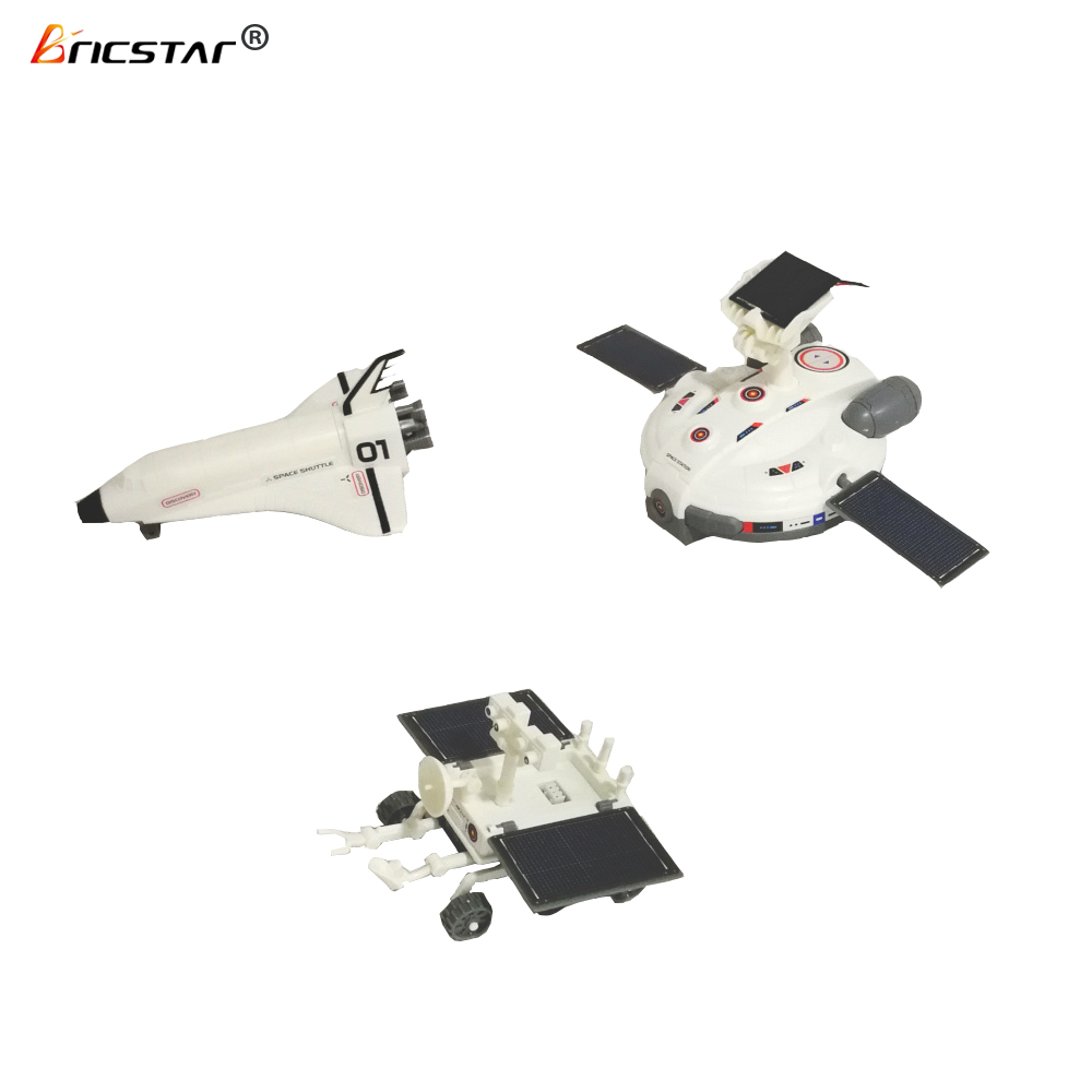 Bricstar 3 in 1 science kit DIY assembly education toy, solar energy toys for kids