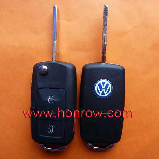 VW 2 +1 кнопки удаленного пустой ключ с тревожной кнопкой