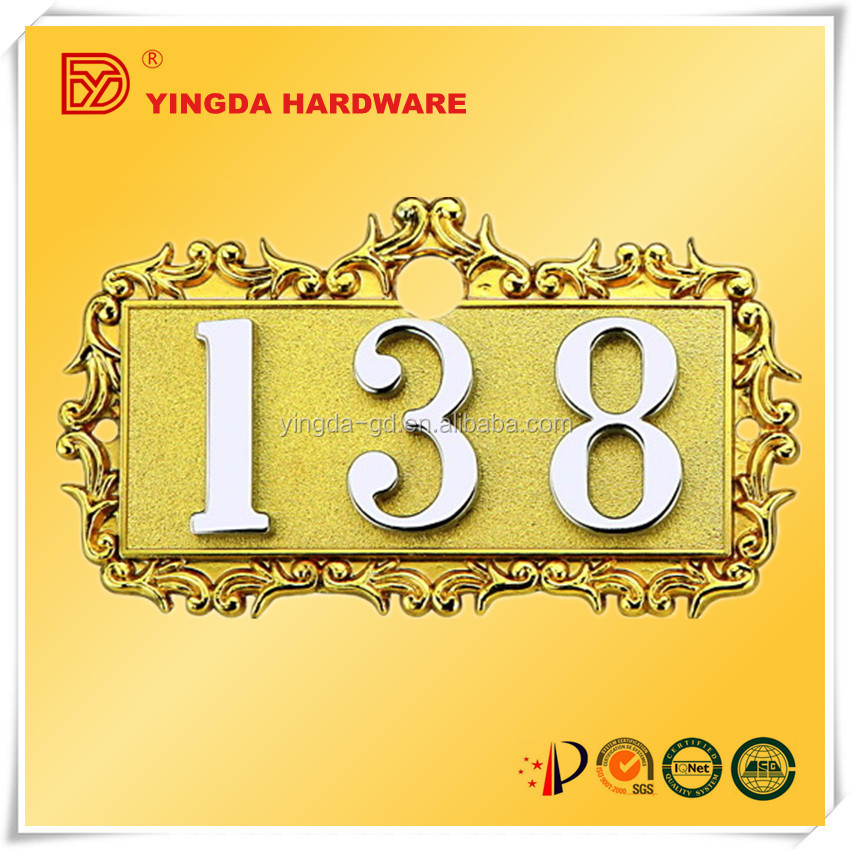Gb цинковый сплав цветок кадр Doorplate/3 номер Tablet декоративные кружева Doorplate для отель/квартира/дом YD-588