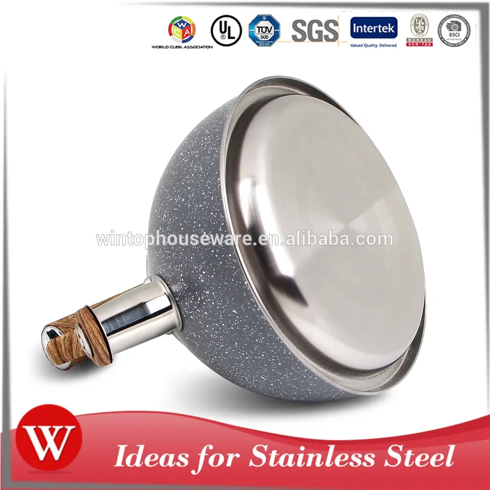 Stainless Steel Whistling Tea Kettle With Color Painting