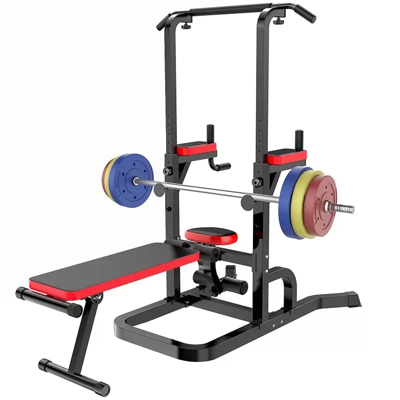 Wholesale gym equipment multifunction fitness station gym pull up power tower sit up bench