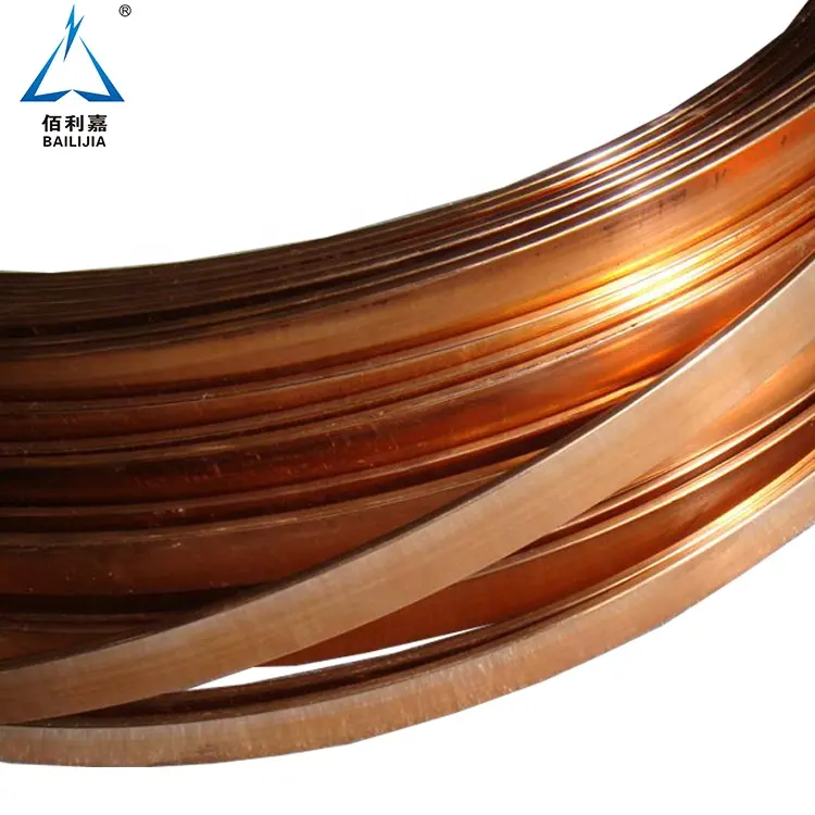 High Conductivity Low Offered Bare Flat Copper EarthingTape Price