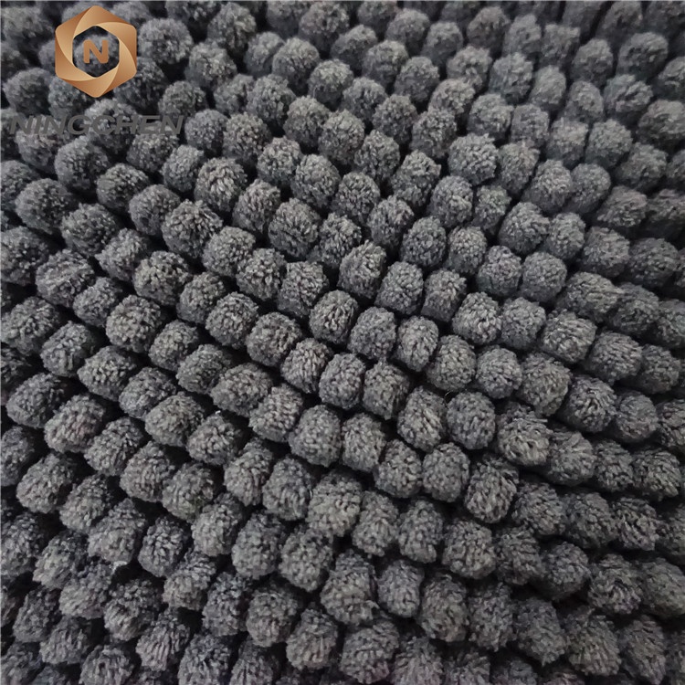 hot sales chanille fabric Factory 100% Polyester Microfiber Chenille Bath Mat