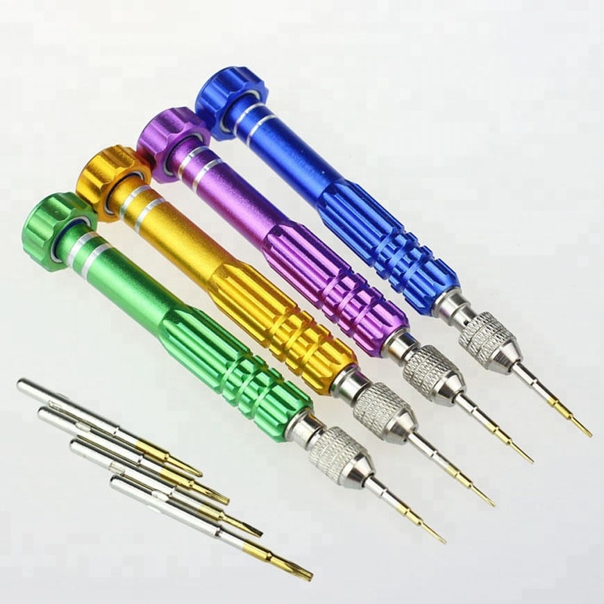 Прецизионная отвертка Torx 5 в 1 для ремонта мобильных телефонов и часов, смешанный набор инструментов