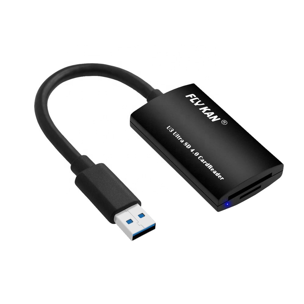Fly Kan UHS-II устройство для чтения/записи карт памяти с двумя слотами USB 3,0 для фотографов и видеографов (SDXC, SDHC) -Поддержка OTG