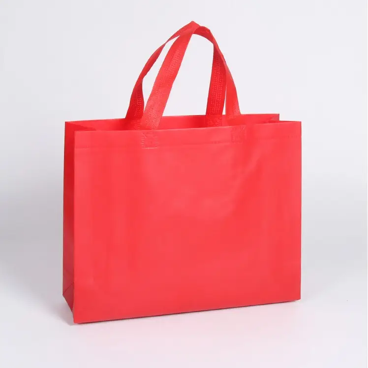 Customized Grocery Carry Cheap  Non Woven  Fabric Reusable Folding Bag for Shopping