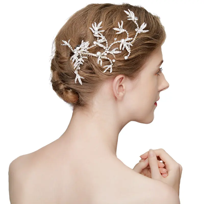 2018 Newest Fancy Handmade Wedding Jewelry Crystal Headband Bridal Rhinestone Hair Comb For Women