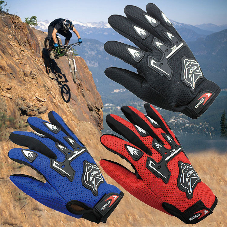 Fashion Bicycle Simple Comfortable Motorcycle Full Finger Breathable Sports Hand Racing guantes de carreras gloves