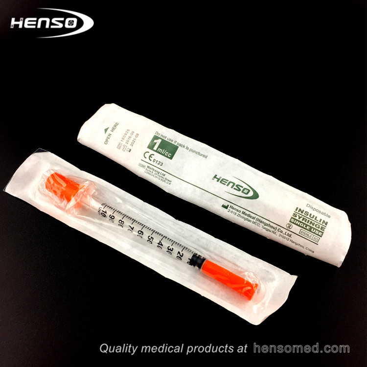 Henso Plastic 1cc Insulin Syringe