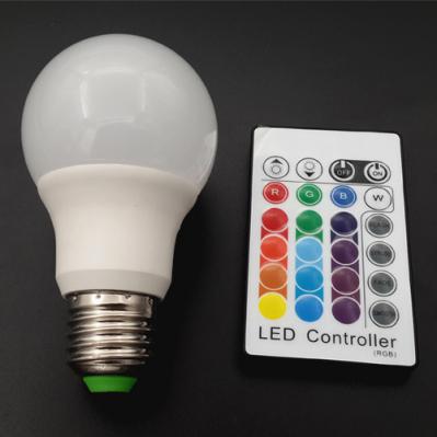 Alibaba освещение для E27 пульт дистанционного управления 16 цветов RGB a60 E27 светодиодная лампа