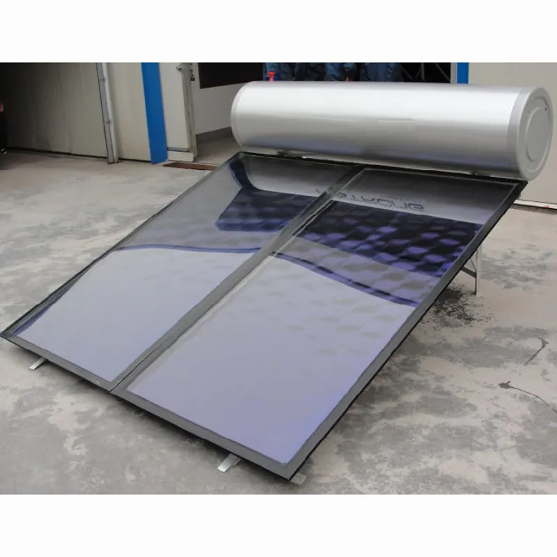 high quality integrated pressure flat plate jacket flat solar water heater system