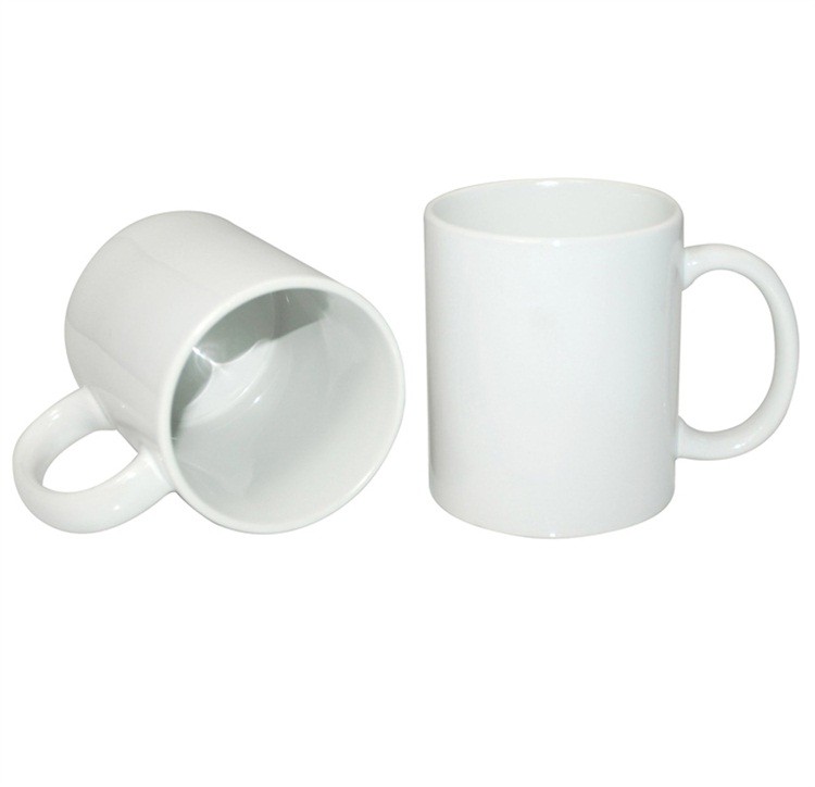 Wholesale Easy To Custom Design Sublimation Blank White Ceramic Mug